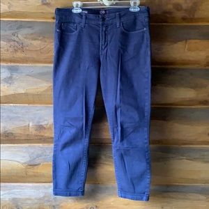NYDJ navy roll cuff ankle denim jeans